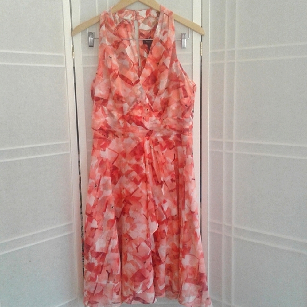 WHBM pink  white floral dress